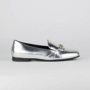 Gucci Metallic Horsebit Loafers